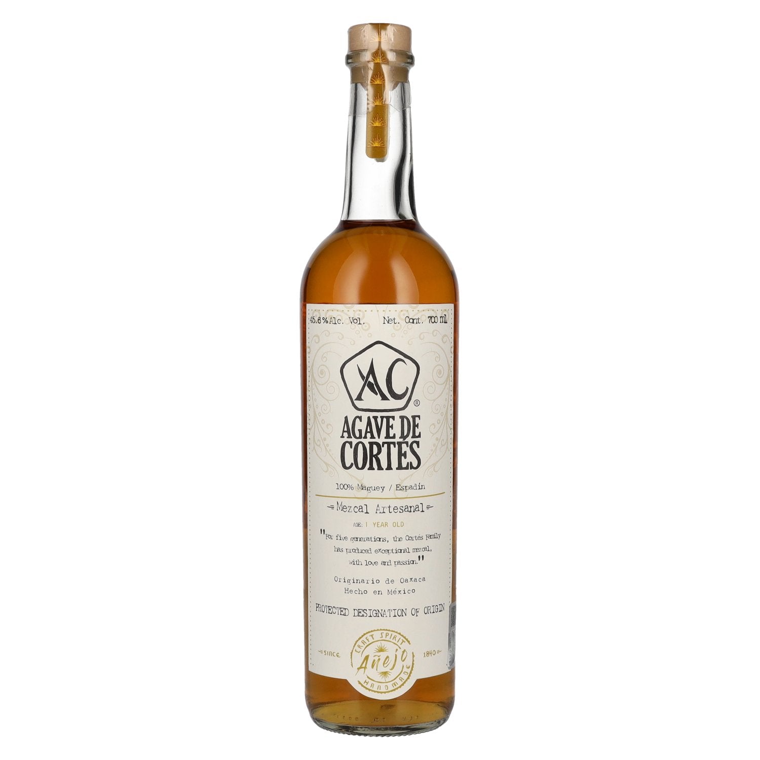 Agave de Cortés Mezcal Artesanal AÑEJO 45,6% vol. 0,7l