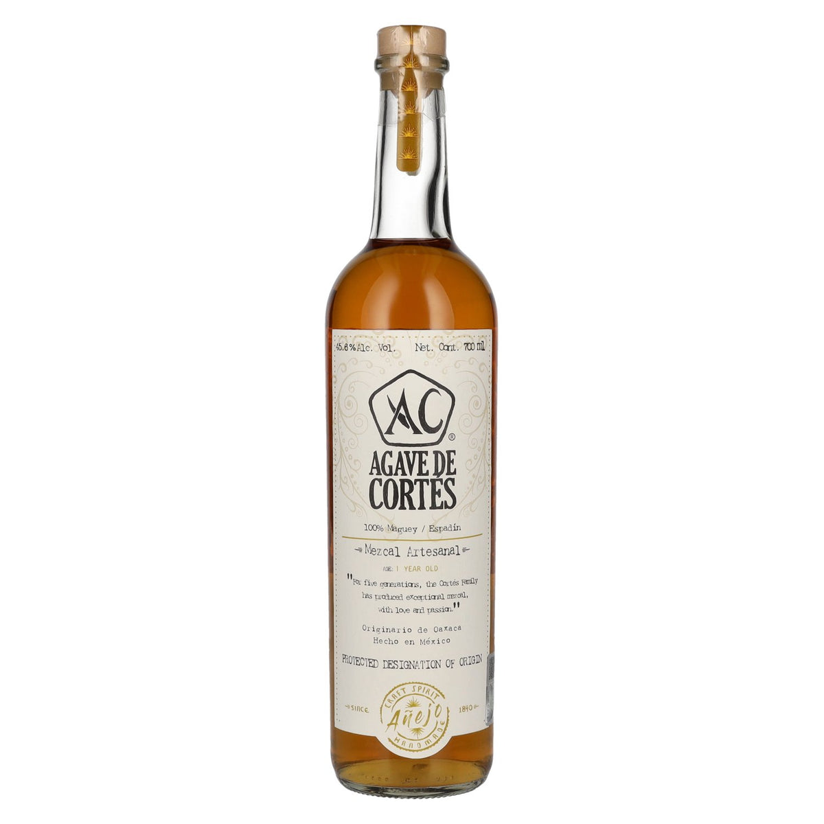 Agave de Cortés Mezcal Artesanal AÑEJO 45,6% vol. 0,7l