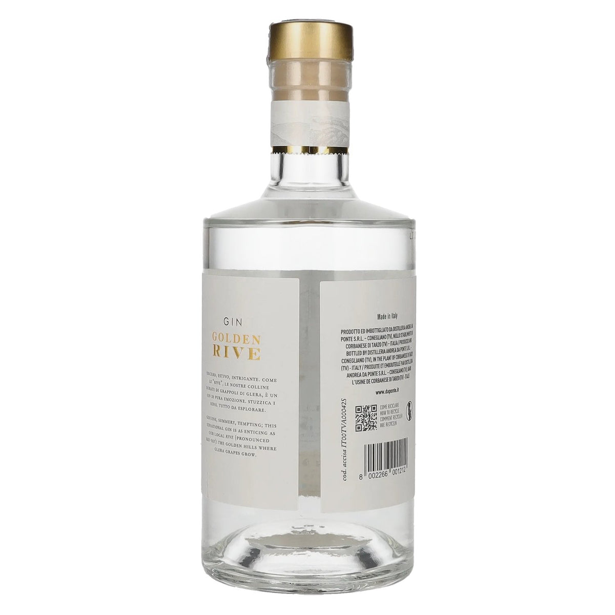 Andrea Da Ponte Golden Rive Distilled Gin 41.7% Vol. 0.7l