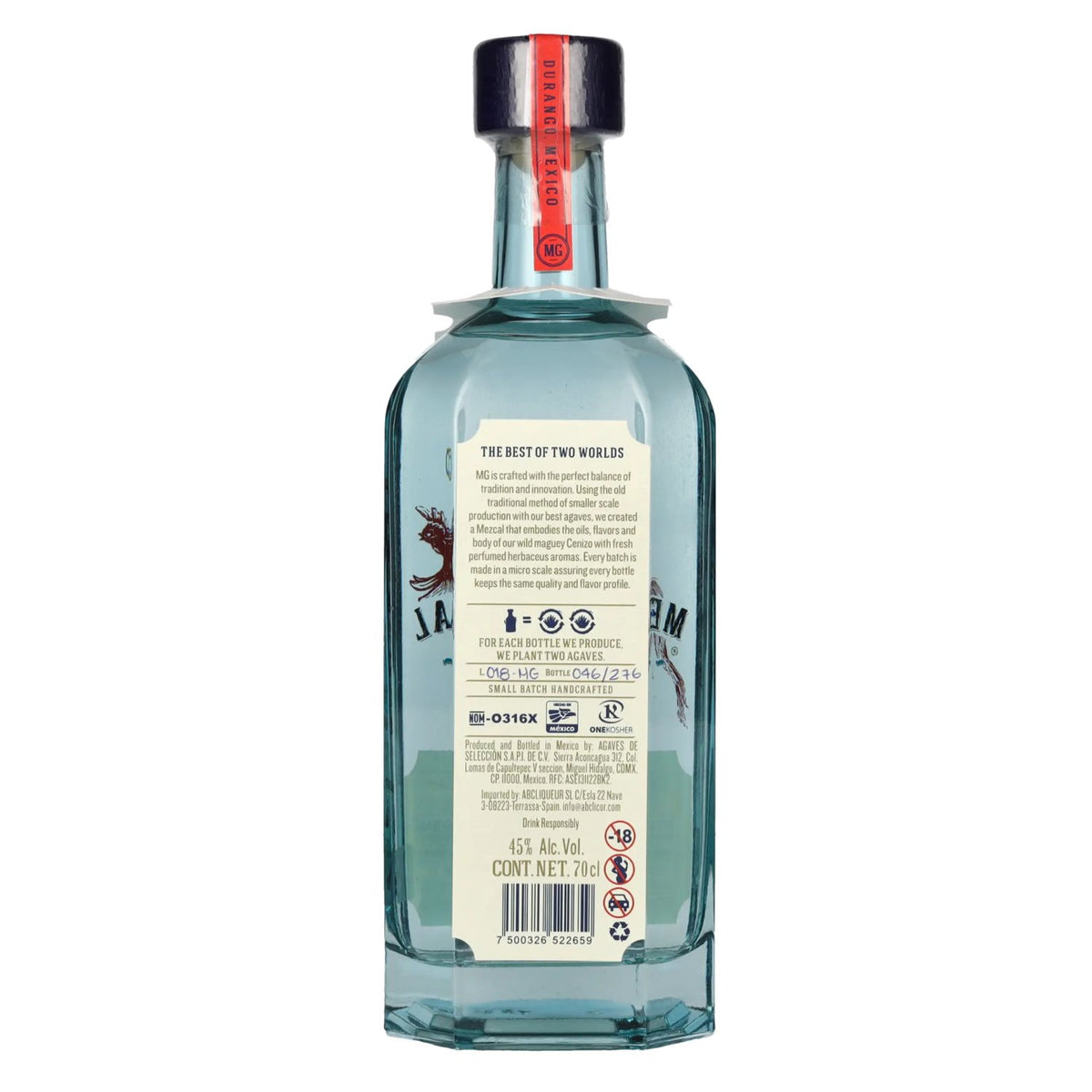 Mezcal MG Mezcal Artesanal 100% Agave Durangensis DOP 45% Vol. 0,7l