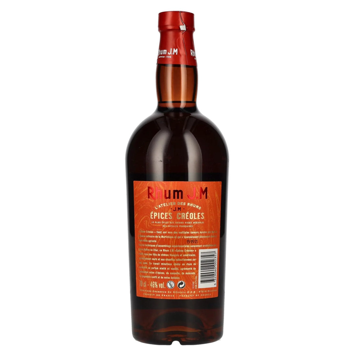 Rhum J.M ÉPICES CRÉOLES Rhum Agricole 46% Vol. 0,7l
