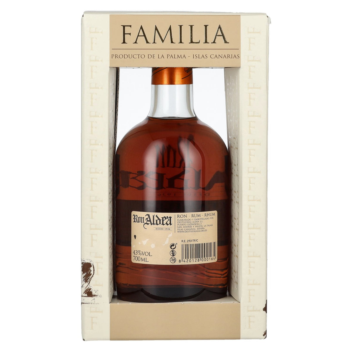 Ron Aldea FAMILIA Edición Limitada Añada 2007 43% vol. 0,7l en boîte cadeau