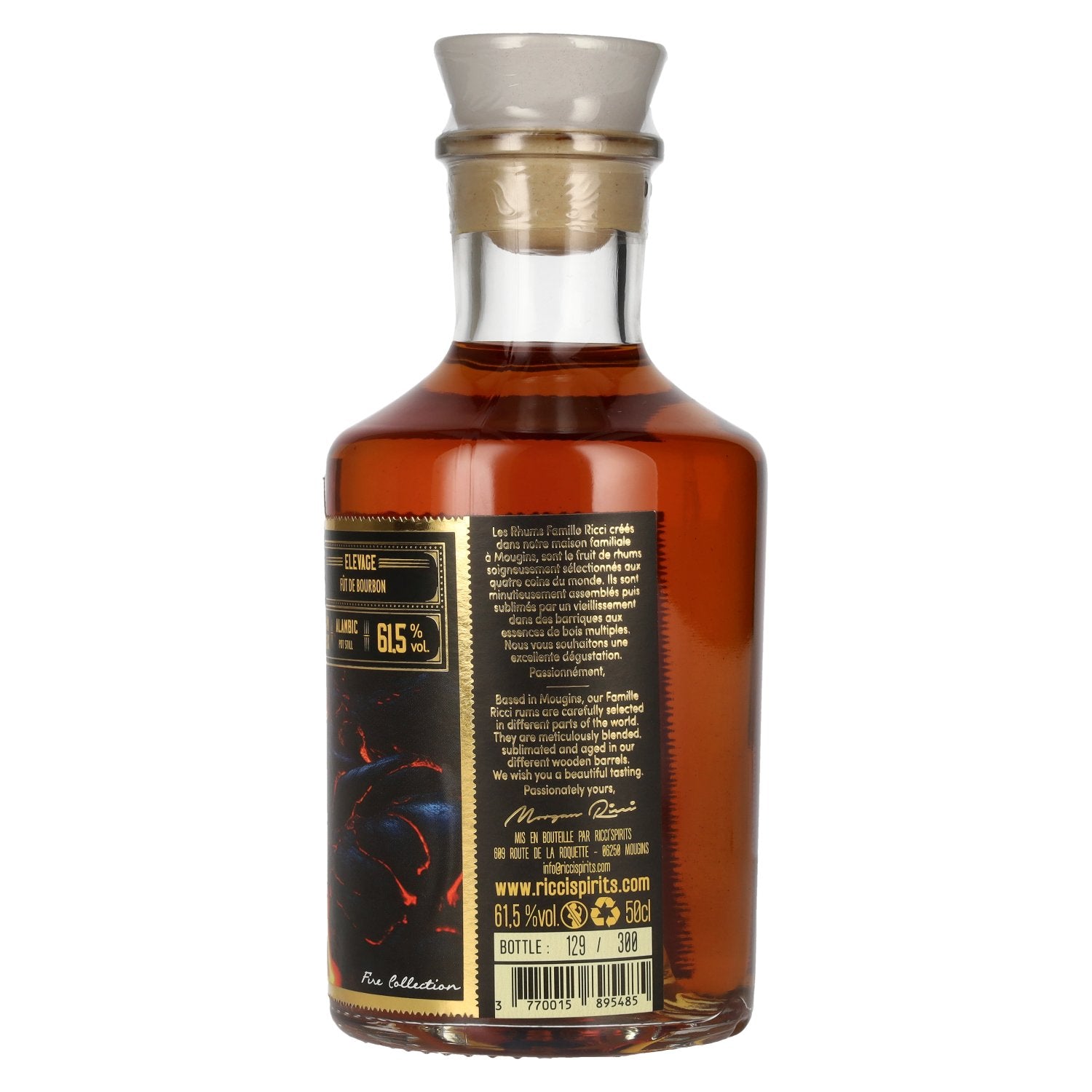 Famille Ricci Fiji Rare Single Cask Rhum Vieux 2004 61,5% Vol. 0,5l