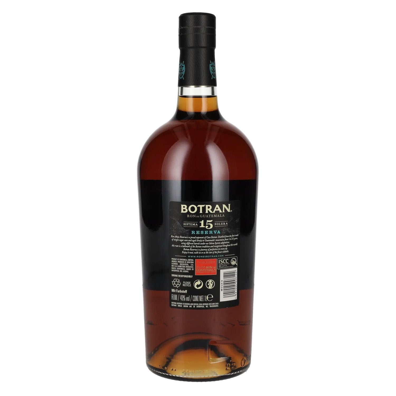Botran Ron Botran Añejo Reserva 15 Sistema Solera 40% Vol. 1l