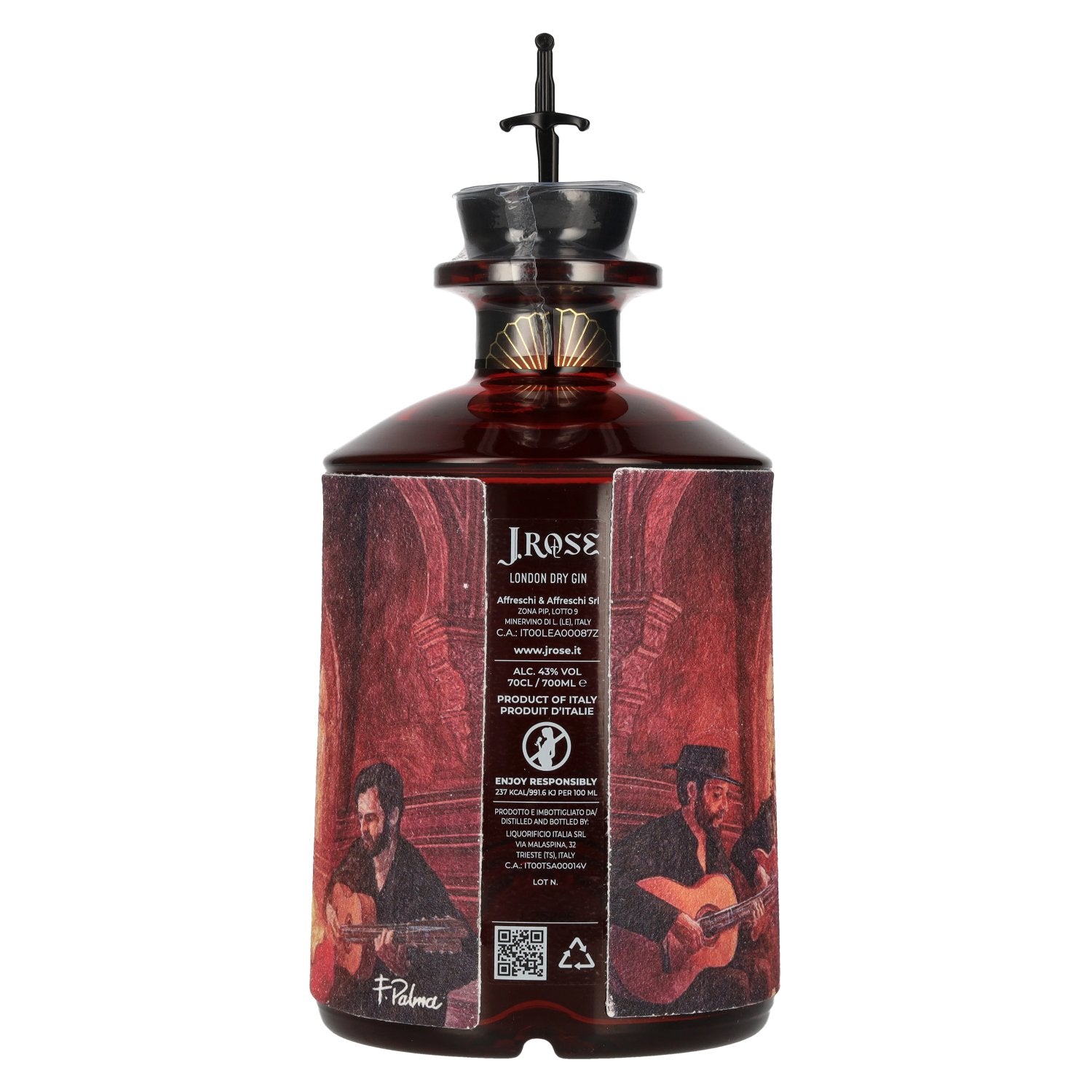 J. Rose London Dry Gin Flamenco 43% Vol. 0,7l