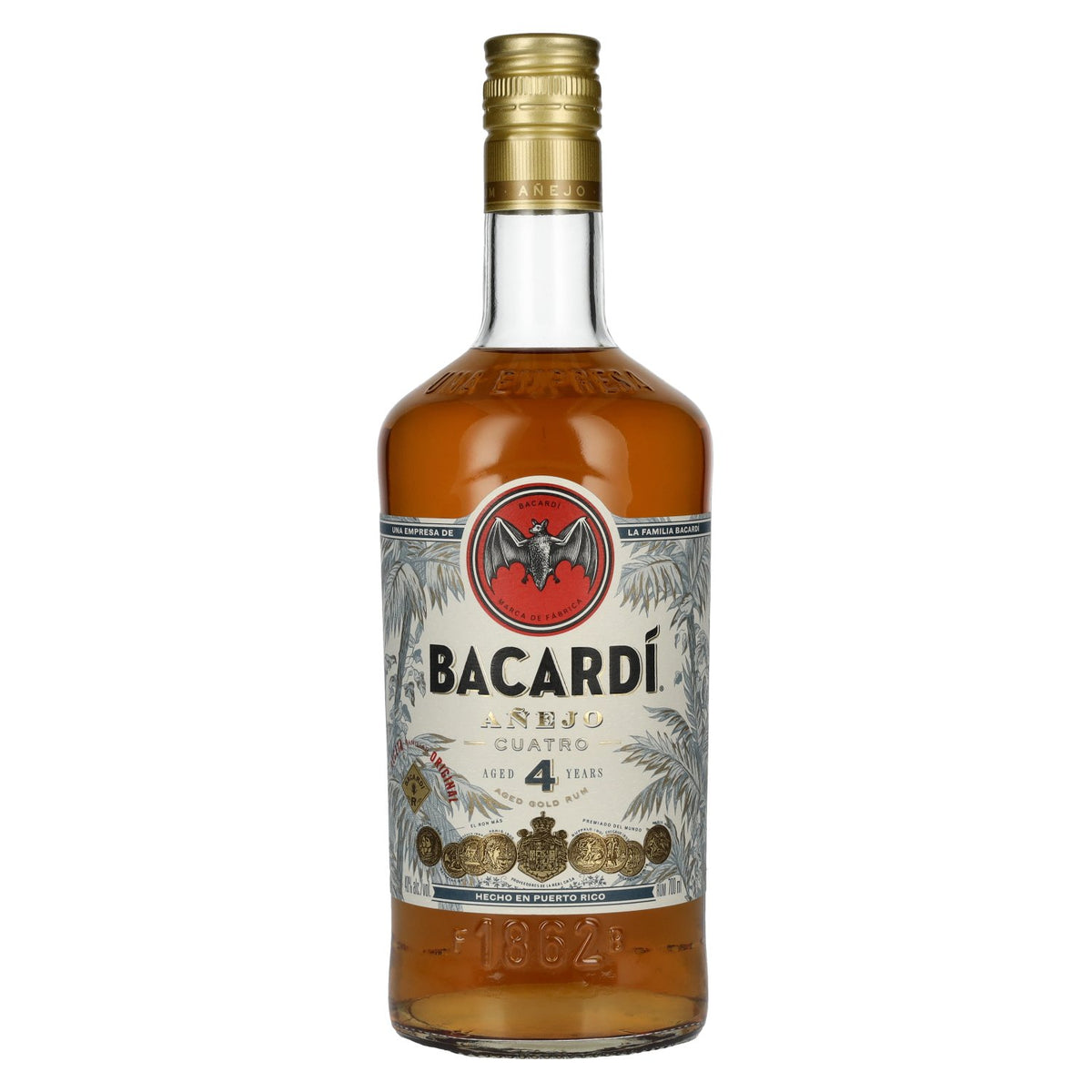 Bacardi 4 Years Old AÑEJO CUATRO Rhum doré 40 % vol. 0,7 l