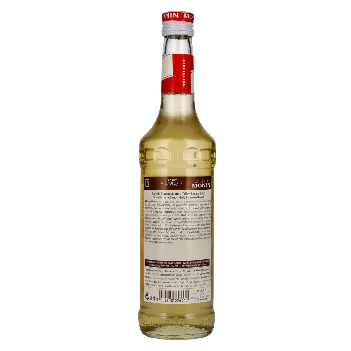 Le Sirop de Monin BANANE JAUNE 0,7l