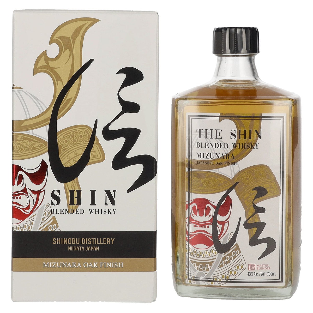 The Shin Blended Whisky MIZUNARA Japanese Oak Finish 43% vol. 0,7l en coffret cadeau
