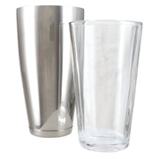 APS Boston Shaker, silver, 2-piece set with glass