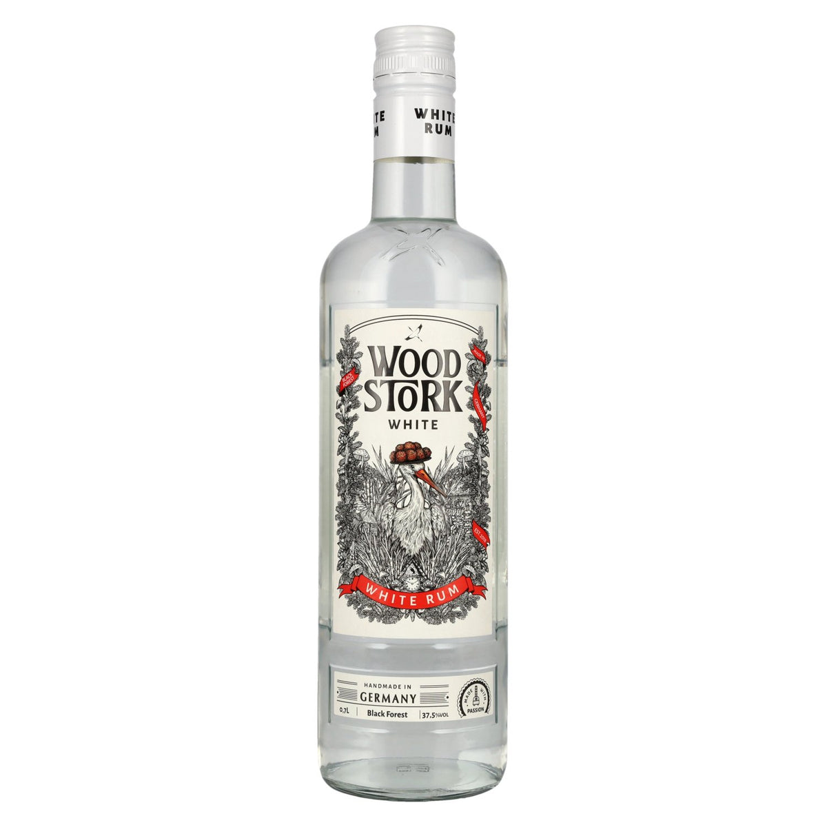 Wood Stork Black Forest White Rum 37.5% ABV 0.7l
