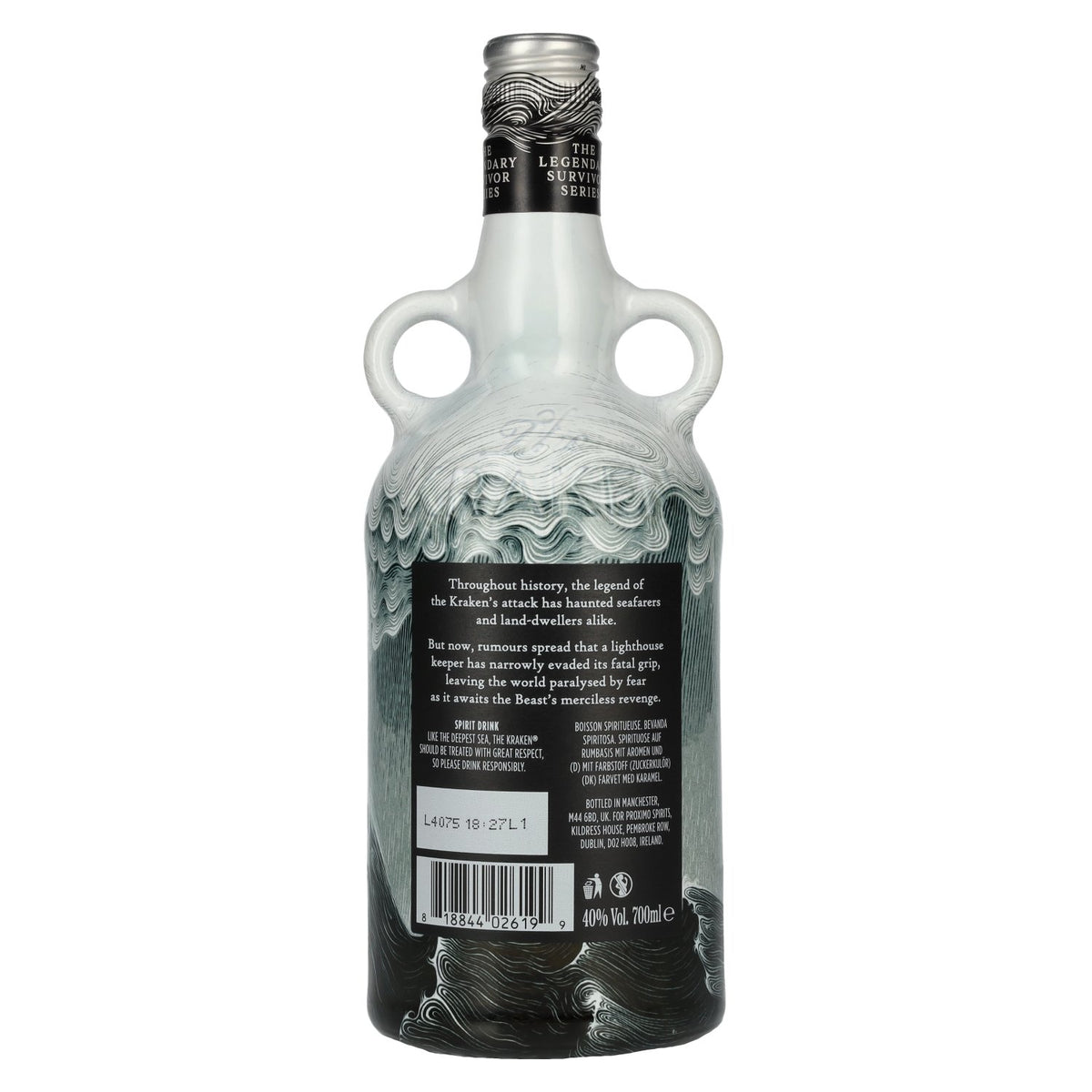 The Kraken Black Spiced The Legendary Survivor Series 40% Vol. 0,7l