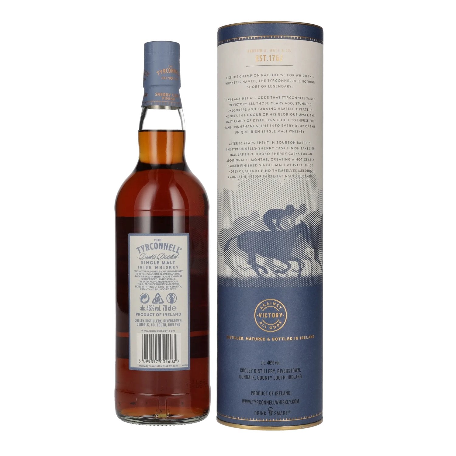 The Tyrconnell 10 Years Old Sherry Cask 46% Vol. 0,7l in Geschenkbox