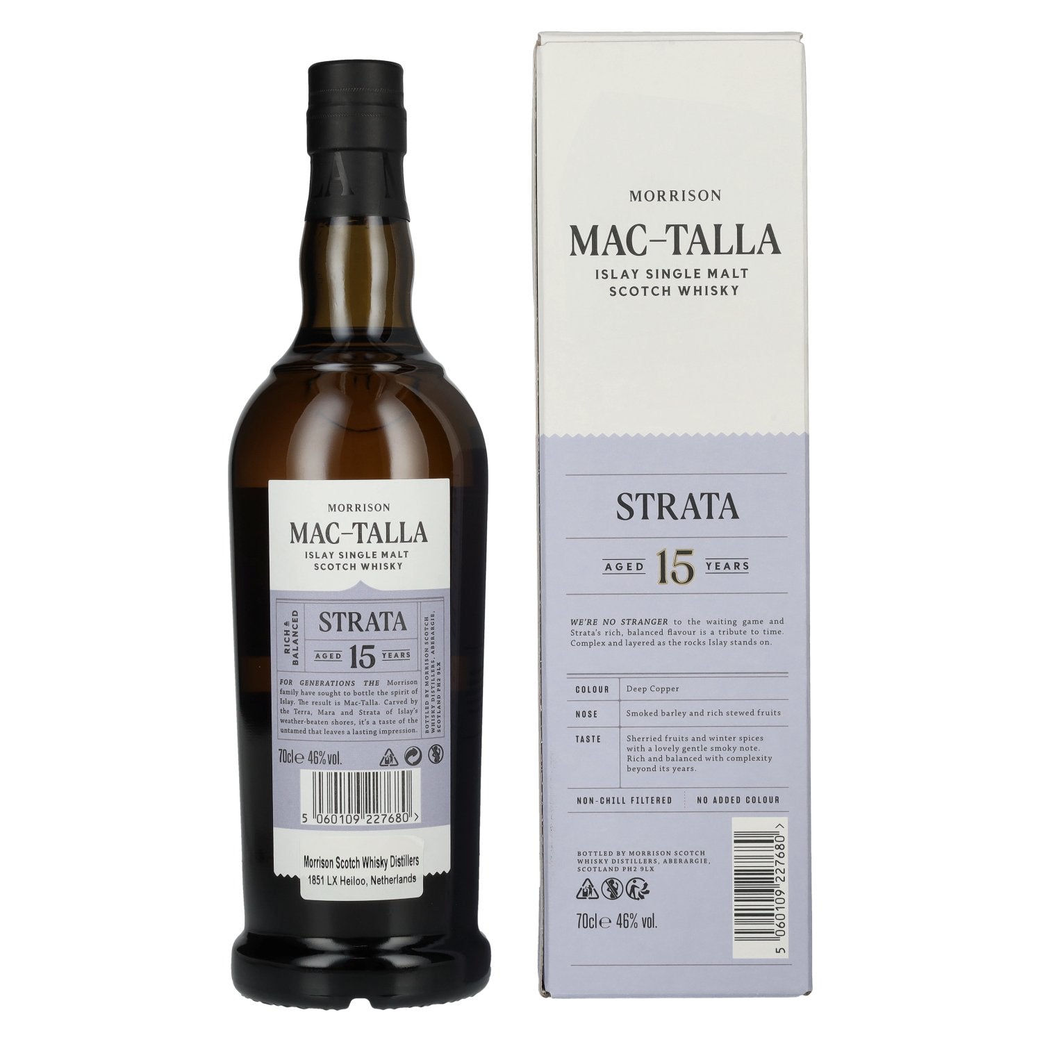 Mac-Talla Morrison 15 Years Old STRATA Islay Single Malt Whisky 46% Vol. 0,7l in Geschenkbox
