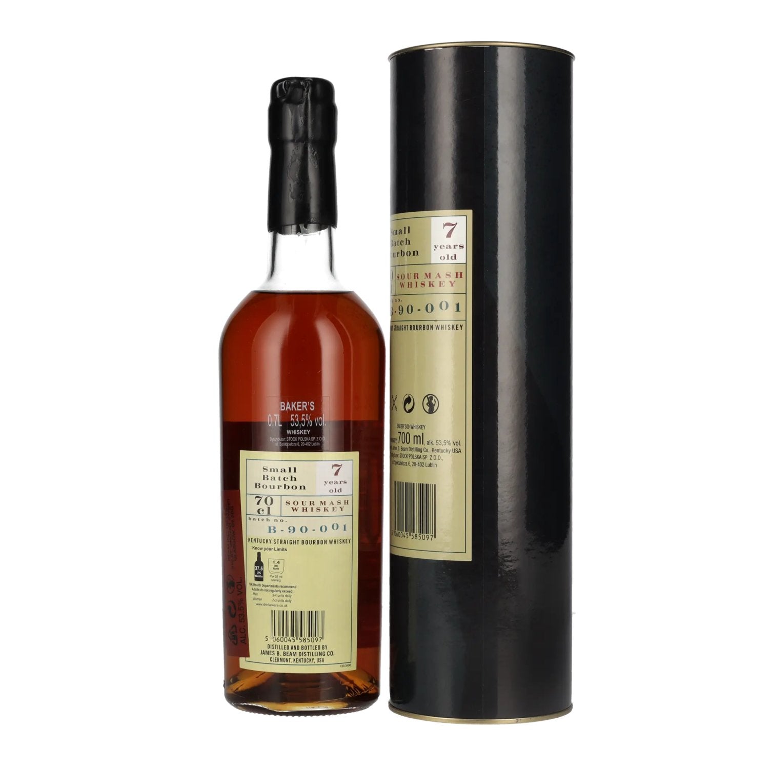 Baker's 7 Years Old Kentucky Straight Bourbon Whiskey 53,5% Vol. 0,7l in gift box