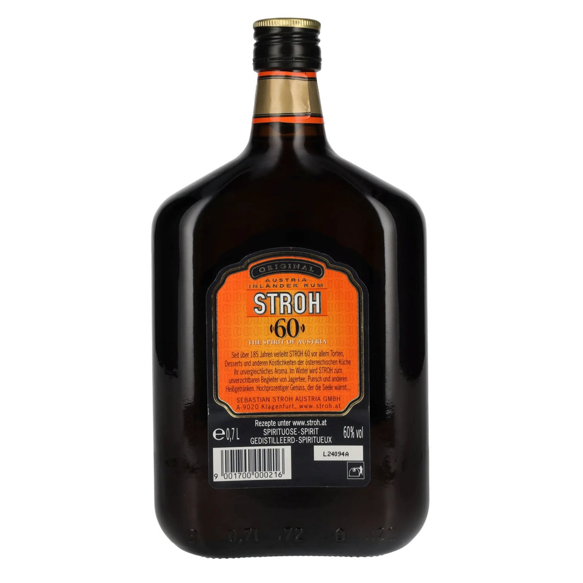 Stroh 60 Original Austria Inländer Rum 60% Vol. 0,7l