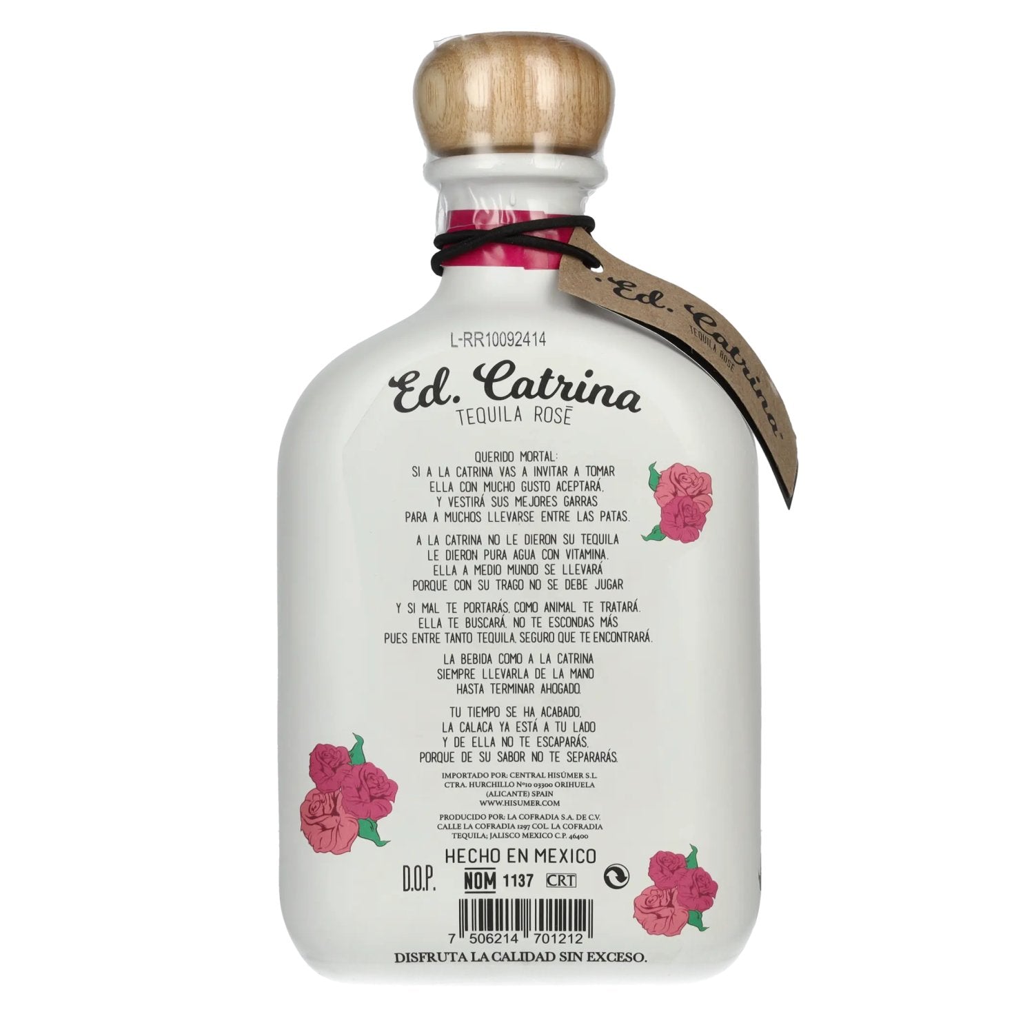 La Cofradia ED. CATRINA Tequila Rosé Reposado 100% de Agave 38% Vol. 0,7l