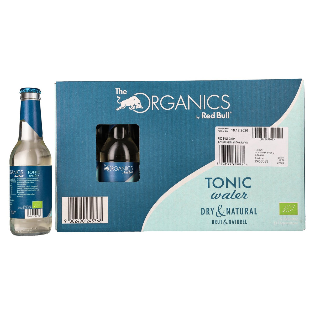 Red Bull Organics by Red Bull, eau tonique, 24 x 0,25 l