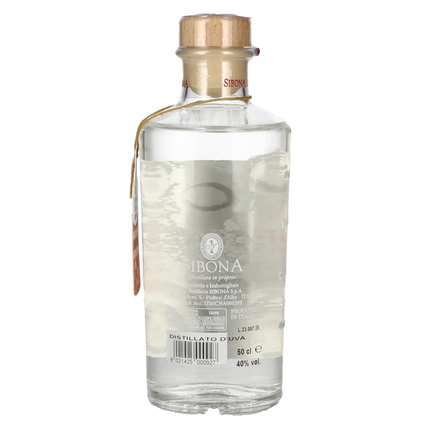 Sibona La Grappa di UVEDILANGA 40% Vol. 0,5l