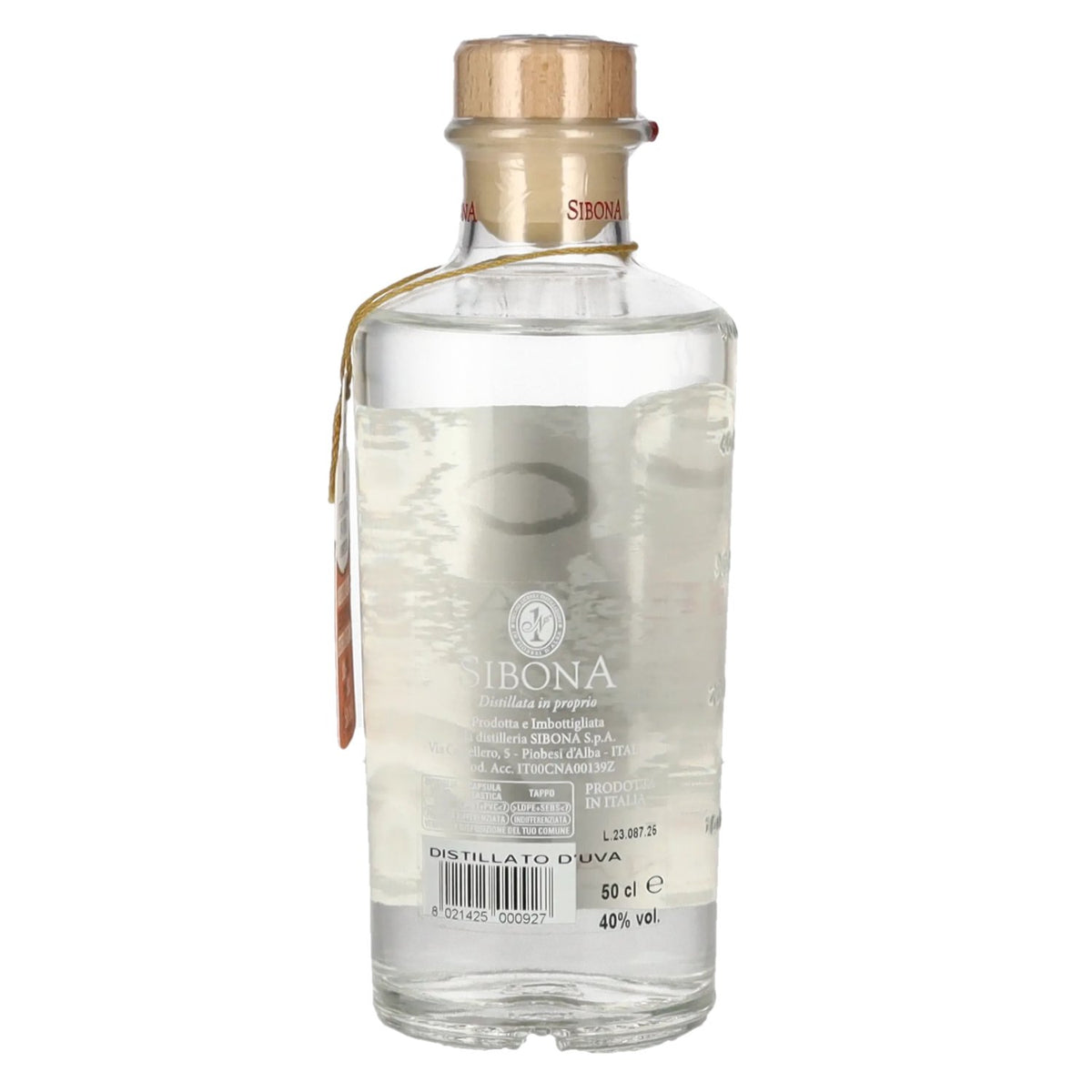 Sibona La Grappa di UVEDILANGA 40% Vol. 0,5l