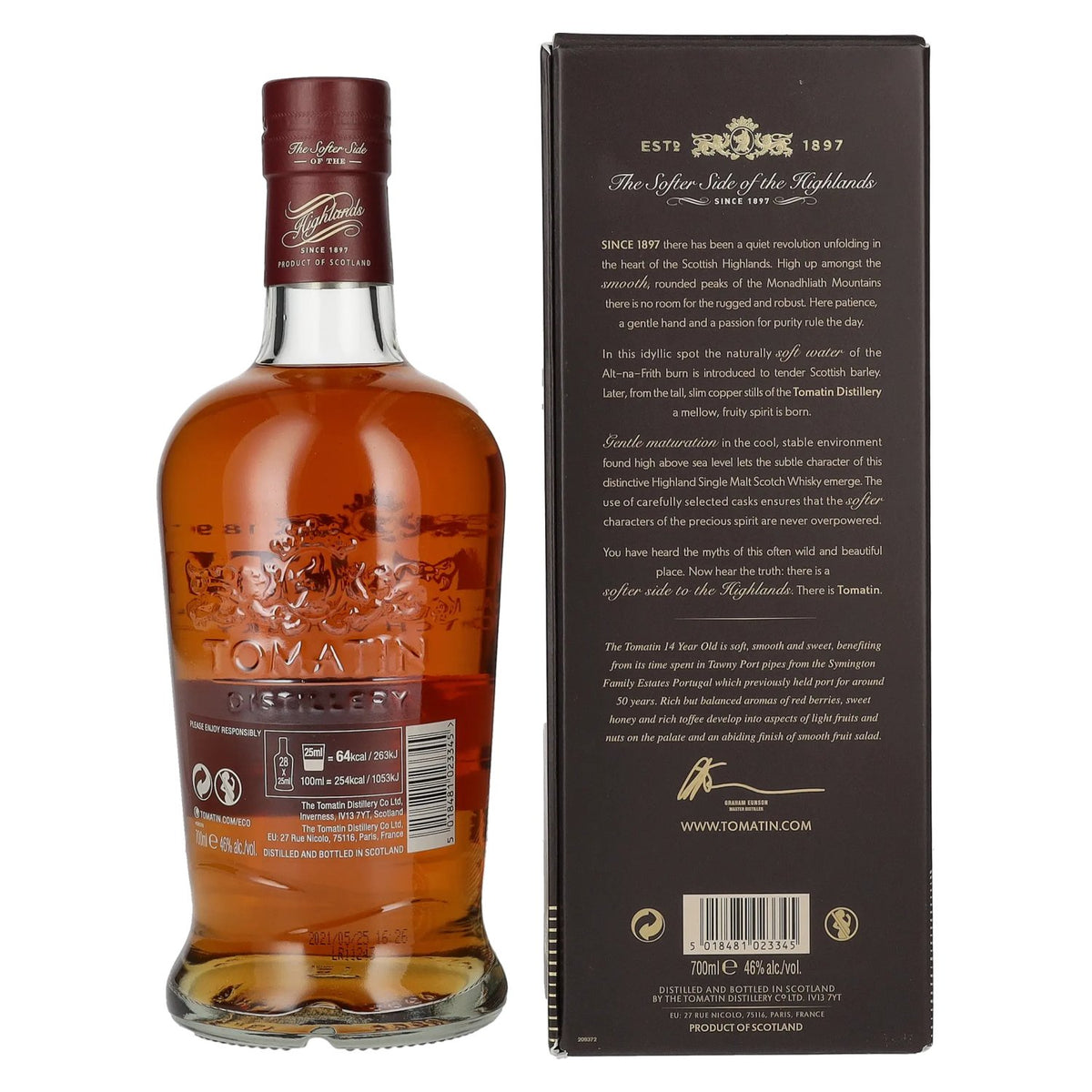 Tomatin 14 Years Old PORT CASKS 46% Vol. 0,7l in Geschenkbox