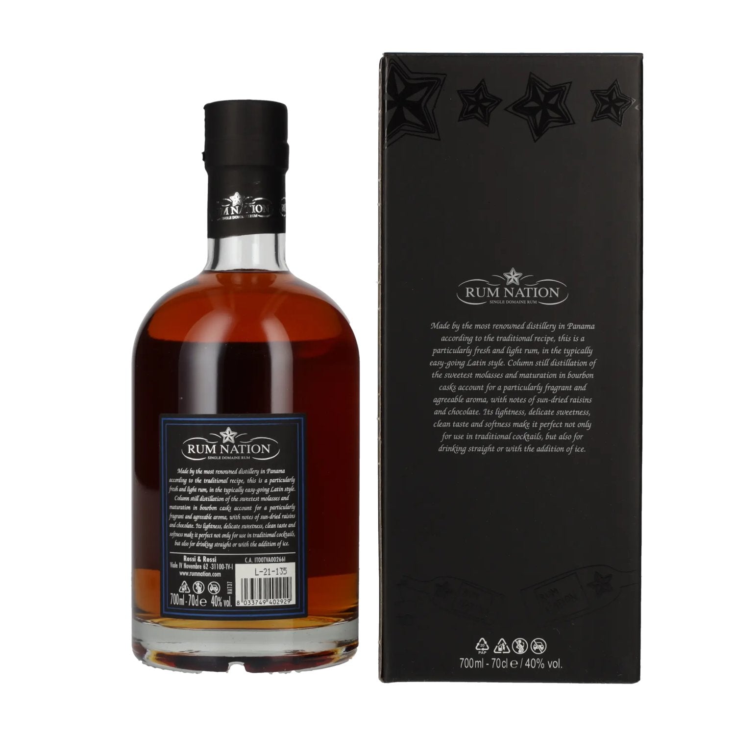 Rum Nation Panama 10 Years Old Limited Edition 40% Vol. 0,7l in gift box