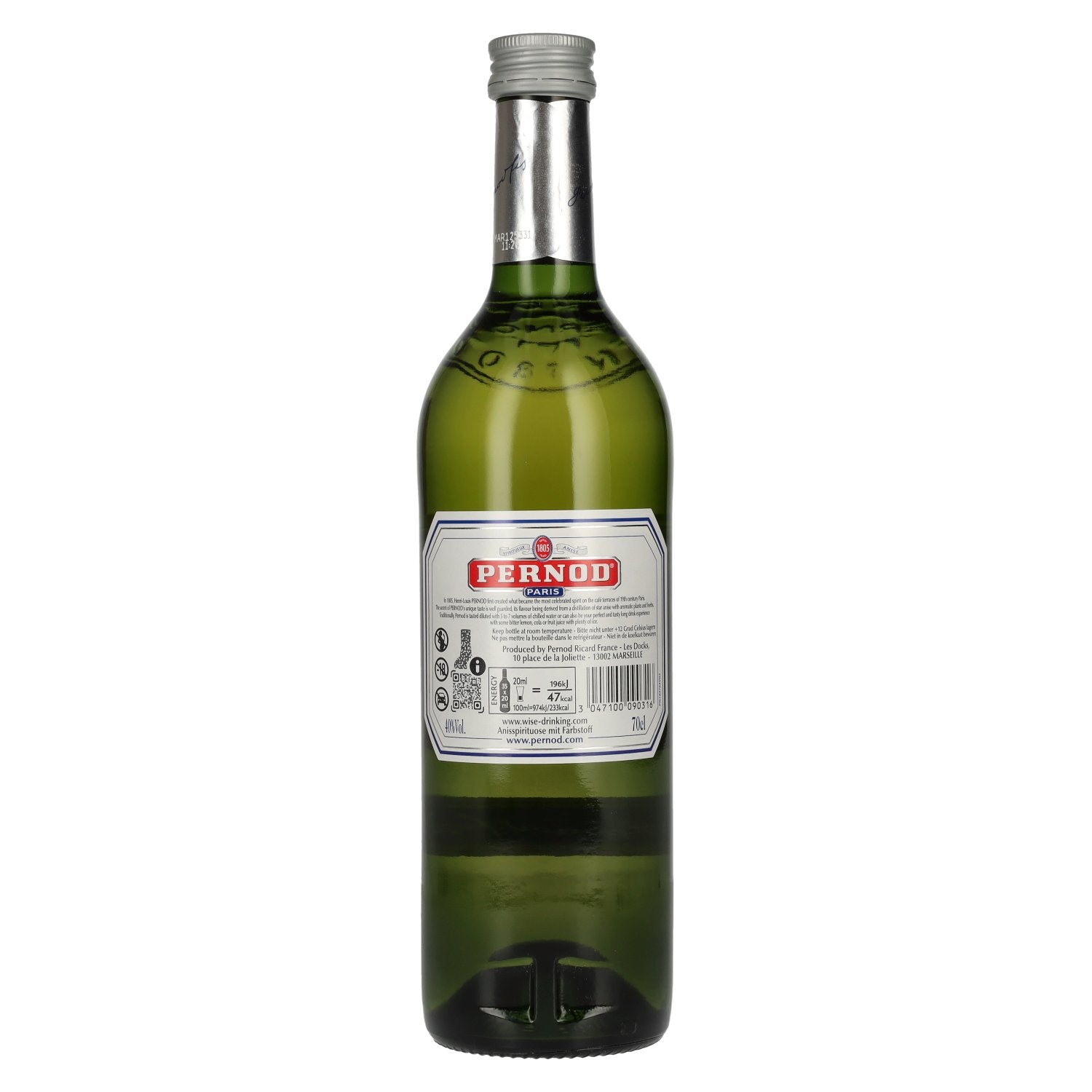 Pernod Paris 40% Vol. 0,7l