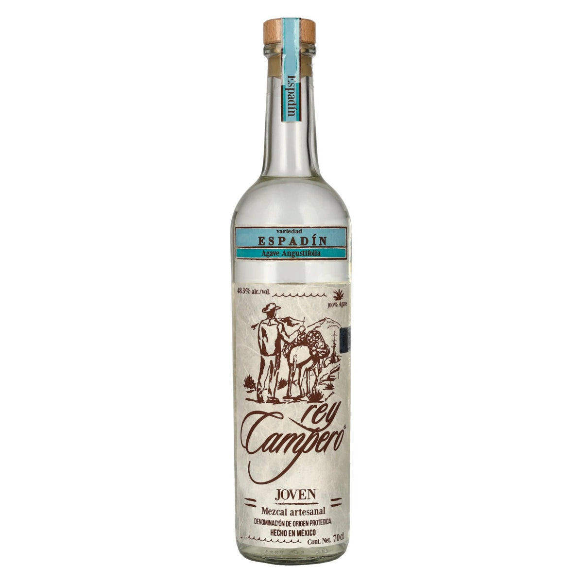 Rey Campero Mezcal ESPADÍN 48,3% Vol. 0,7l