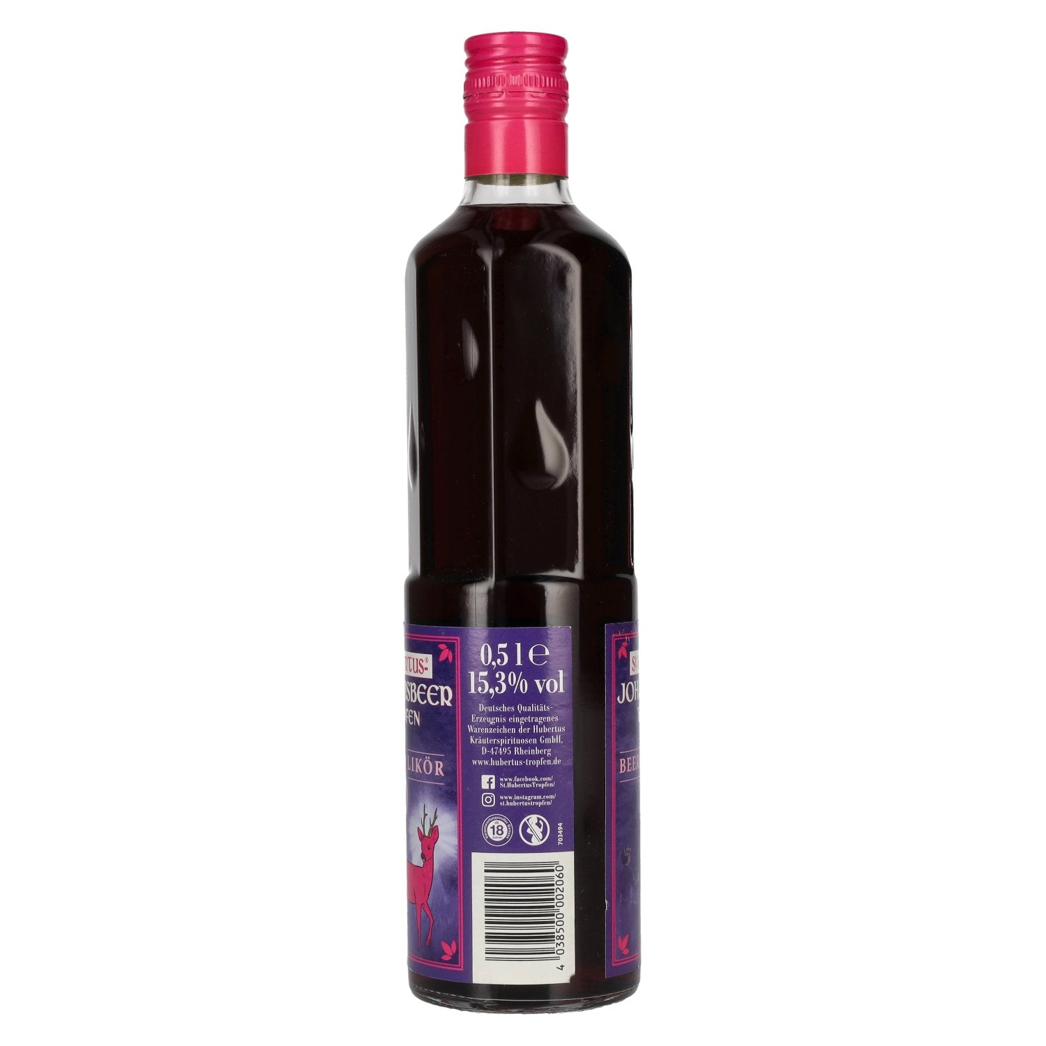 St. Hubertus JOHANNISBEER Berry Liqueur 15.3% ABV 0.5l