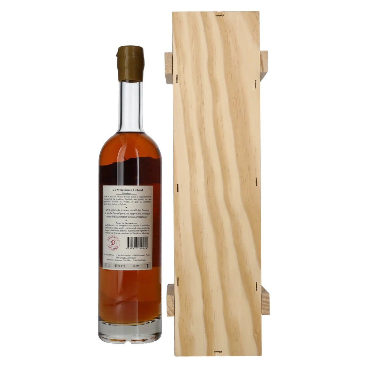 Vieil Armagnac Delord Vintage Récolte 2005 40% Vol. 0,7l in wooden box