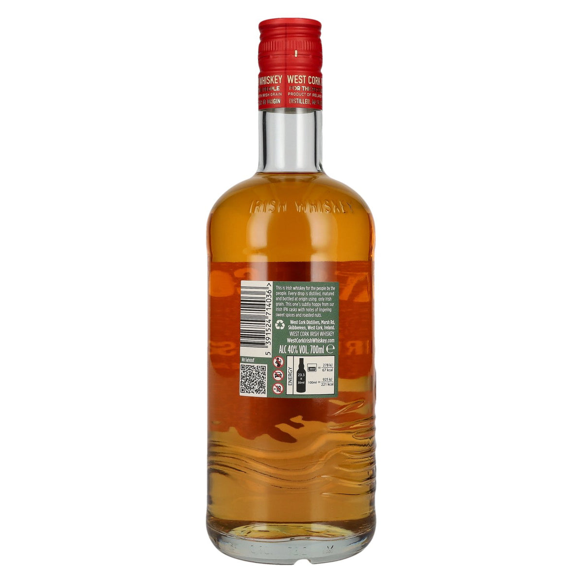West Cork Irish Whiskey 5 Years Old IPA CASK FINISH 40% Vol. 0,7l