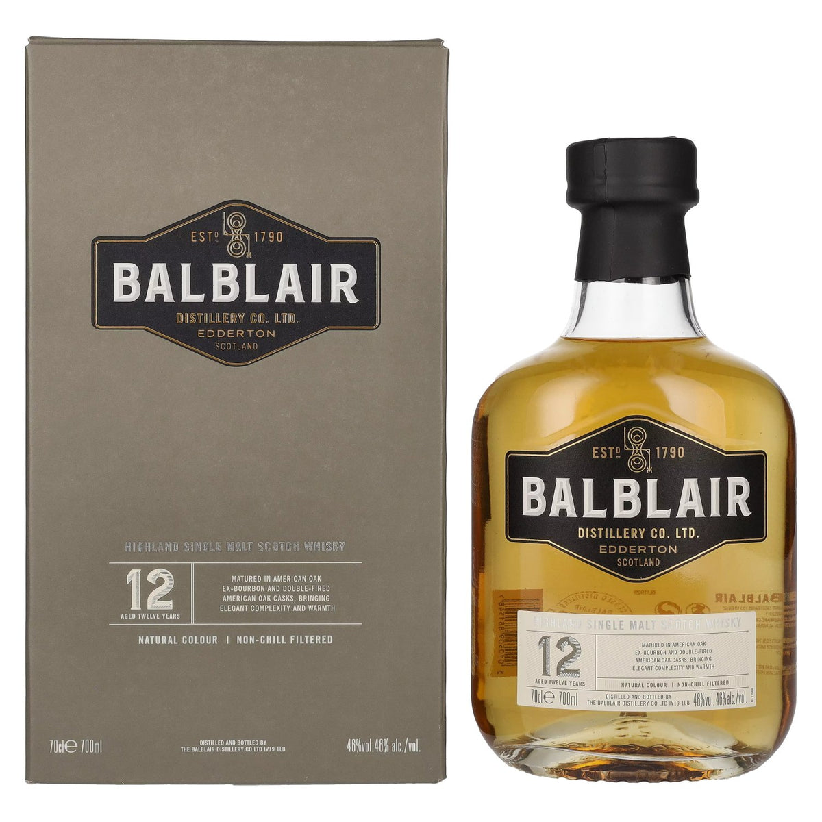 Balblair 12 Years Old Highland Single Malt 46% Vol. 0,7l in gift box