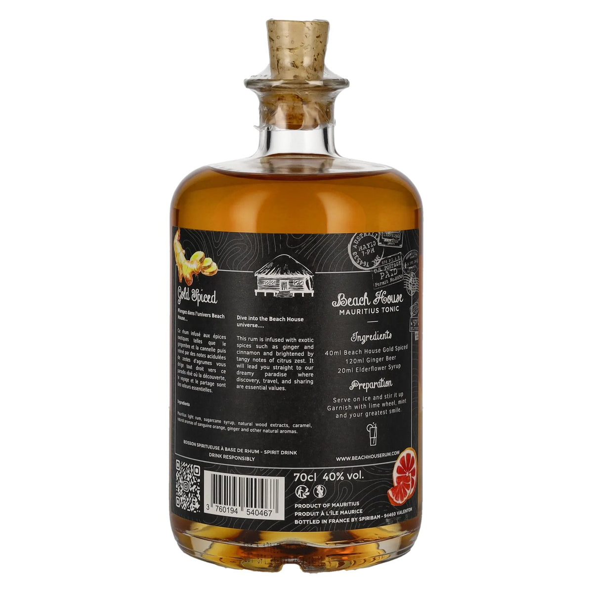 Beach House Gold Spiced 40% Vol. 0,7l