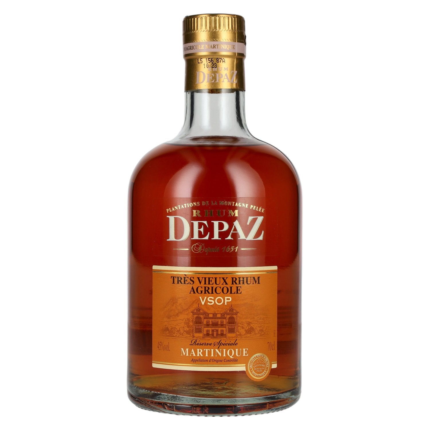 Depaz Rhum Très Agricole Vieux VSOP 45% Vol. 0,7l