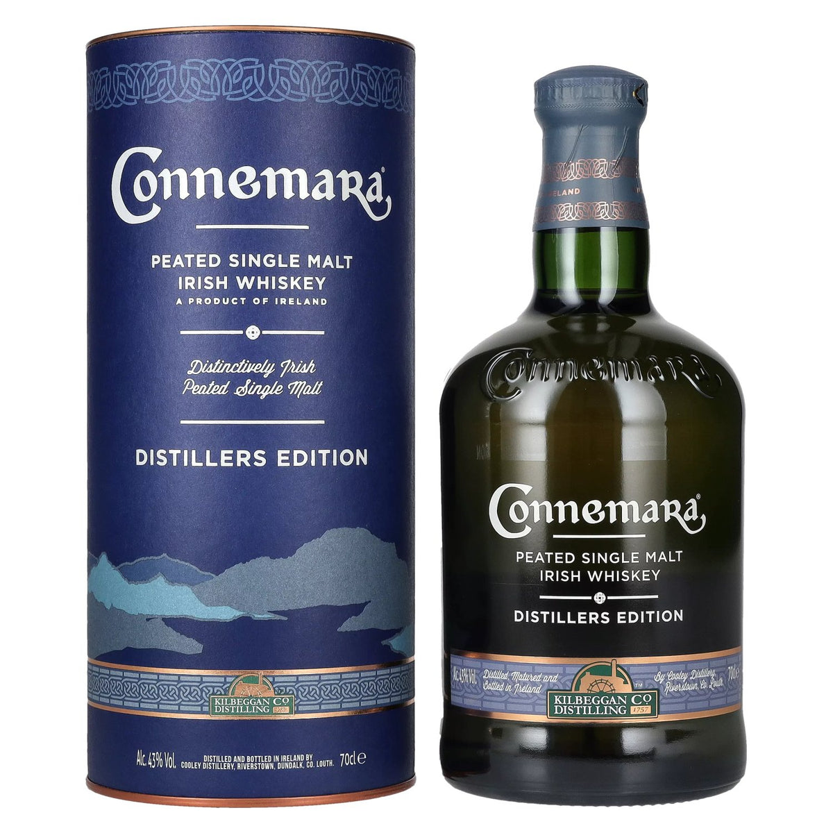 Connemara DISTILLERS EDITION Peated Single Malt Irish Whiskey 43% Vol. 0,7l in gift box