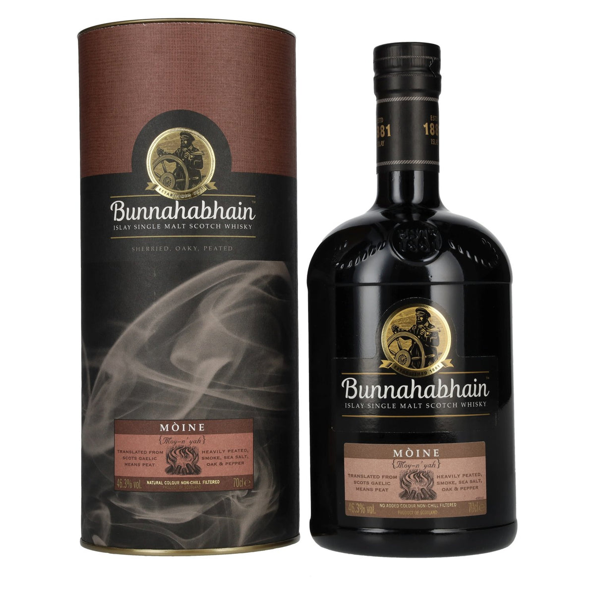 Bunnahabhain MÒINE Islay Single Malt Scotch Whisky 46,3% Vol. 0,7l en coffret cadeau