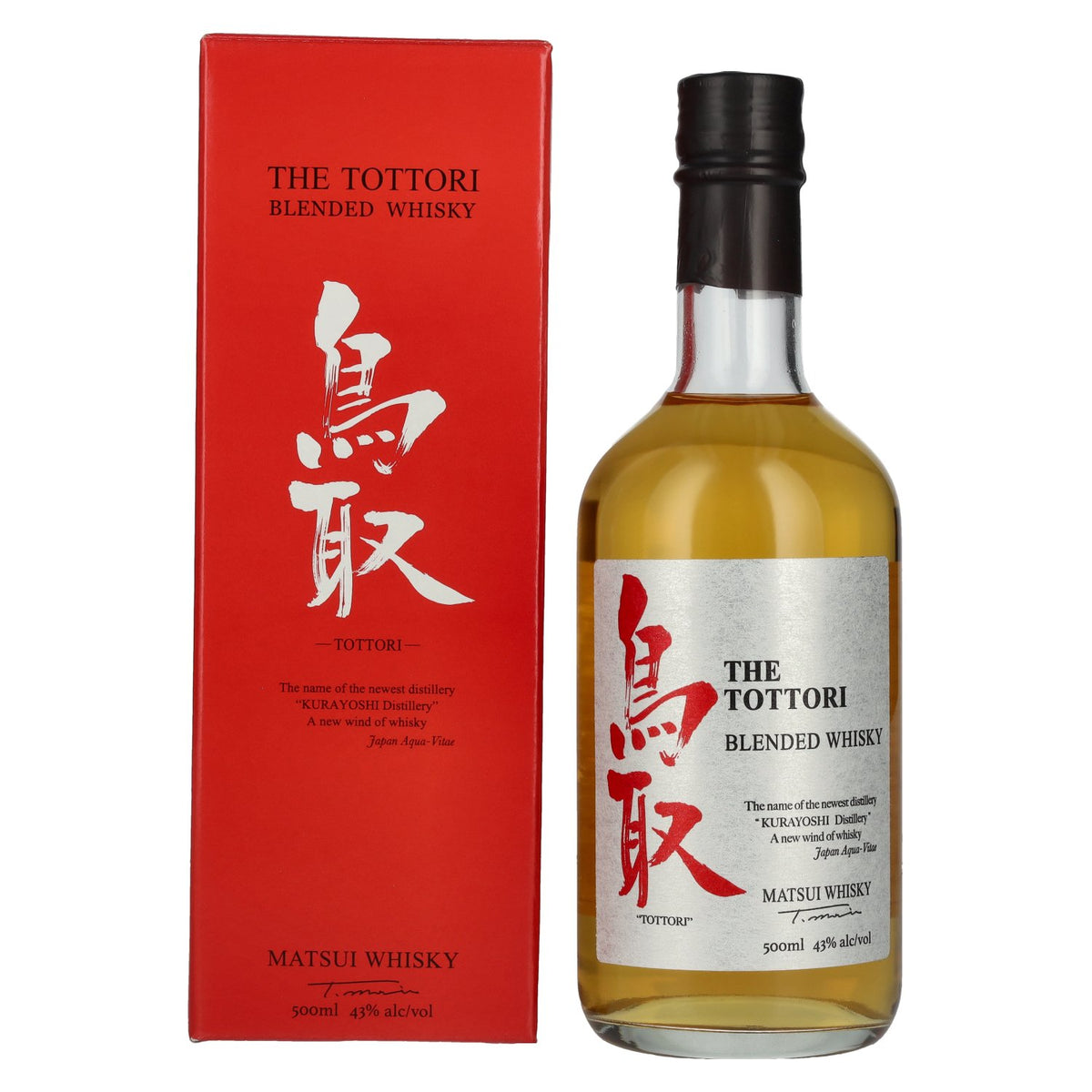 Matsui Whisky THE TOTTORI Blended Japanese Whisky 43% Vol. 0,5l in Geschenkbox