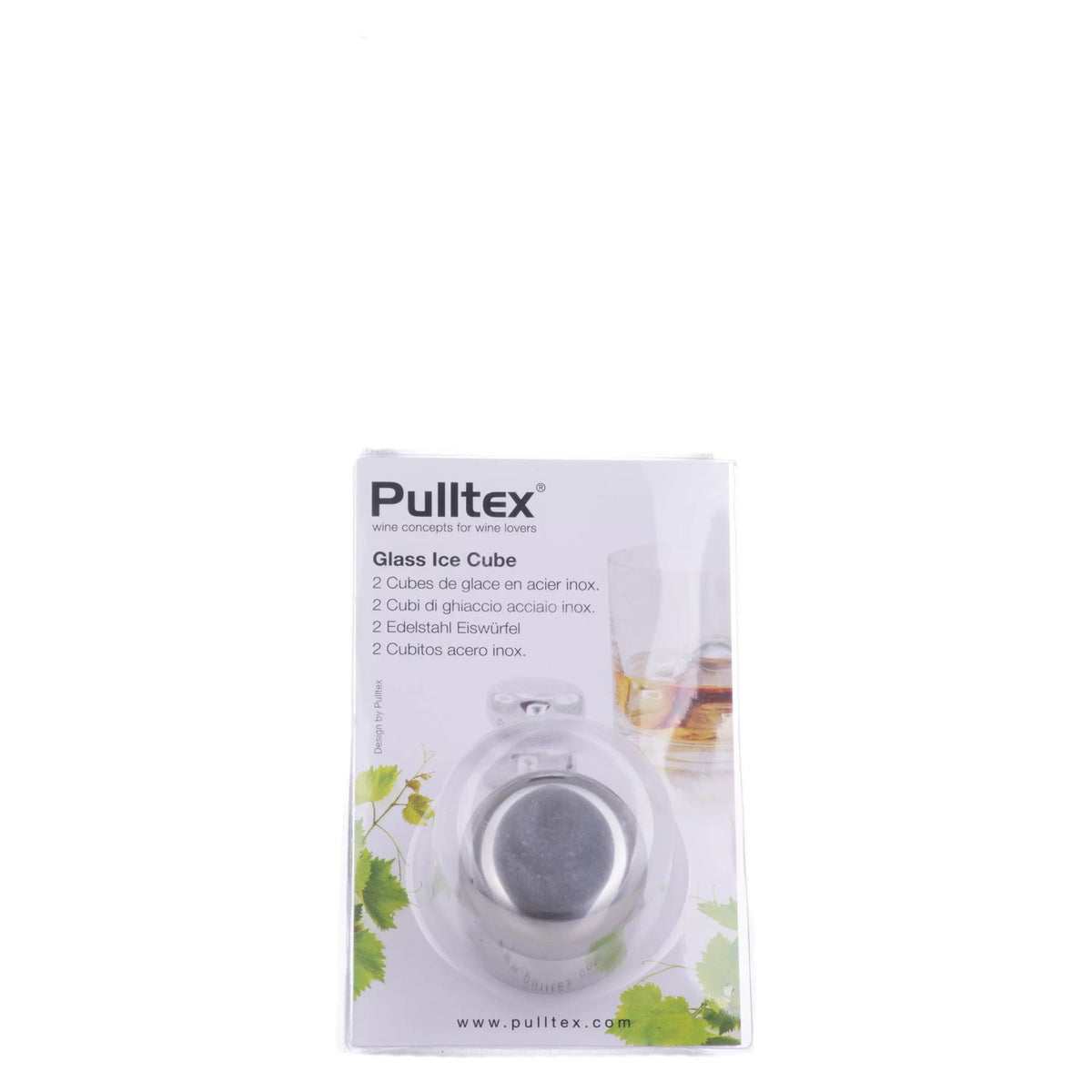 Pulltex Stainless Steel Ice Cubes (set of 2)