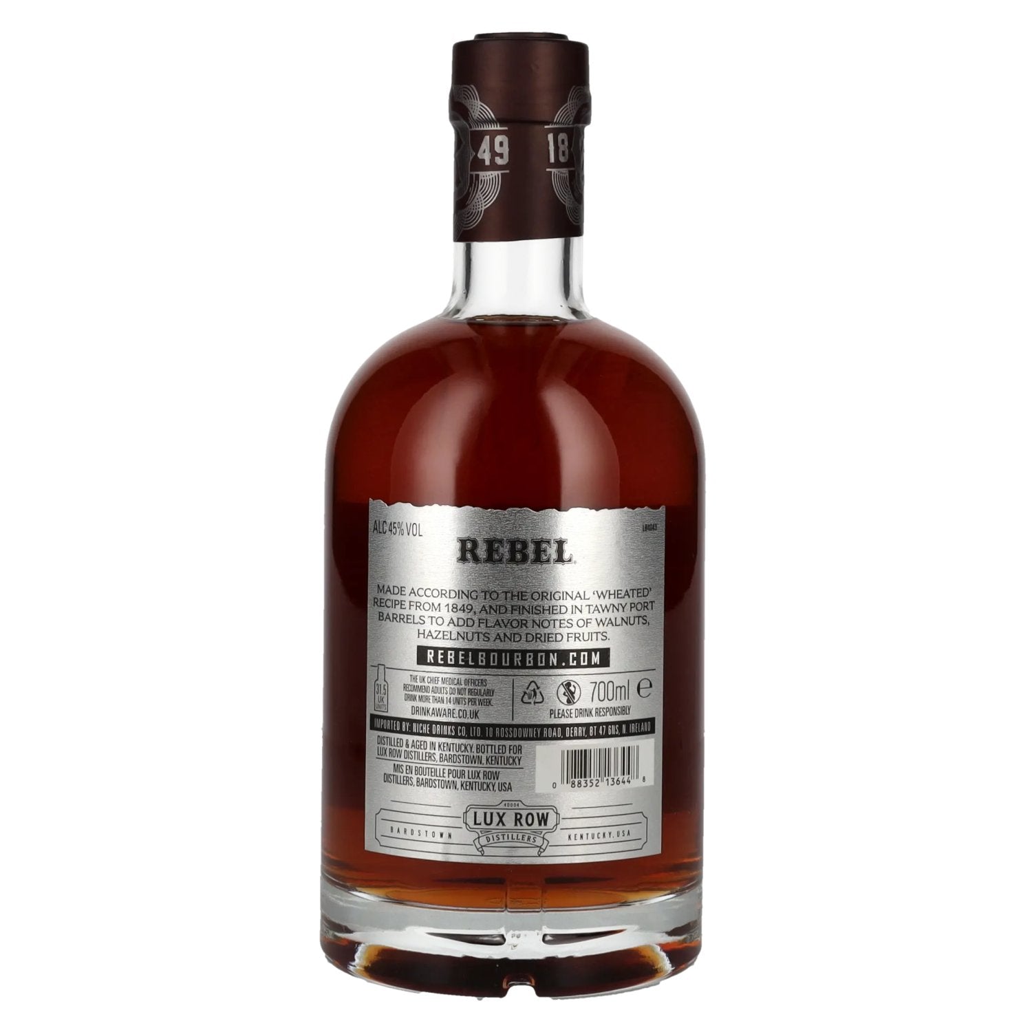 Rebels Kentucky Straight Bourbon Whisky TAWNY PORT Barrel Finish 45% Vol. 0,7l