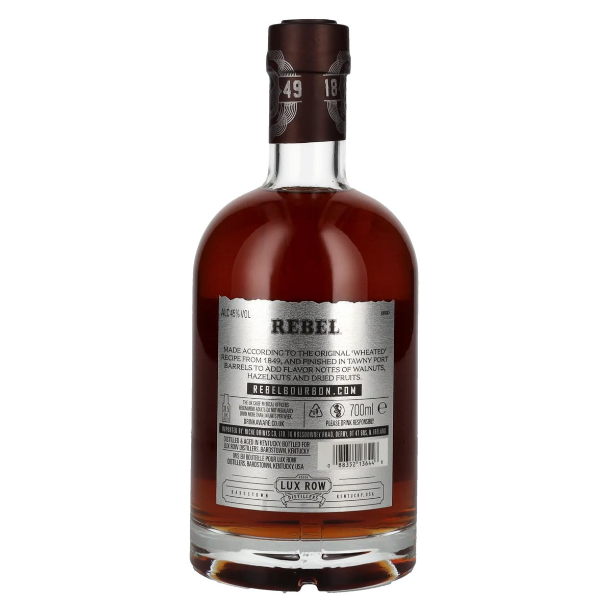 Rebels Kentucky Straight Bourbon Whisky TAWNY PORT Barrel Finish 45% Vol. 0,7l