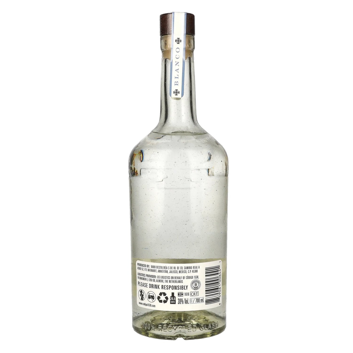 Código 1530 BLANCO Tequila 38% Vol. 0,7l
