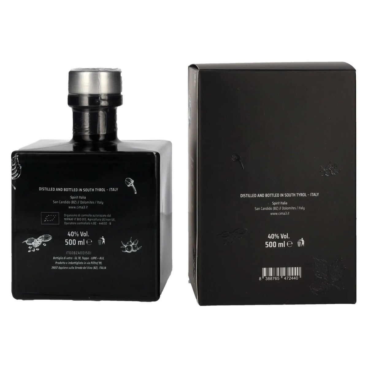 Cima3 Gin BIO 40% Vol. 0,5l in gift box