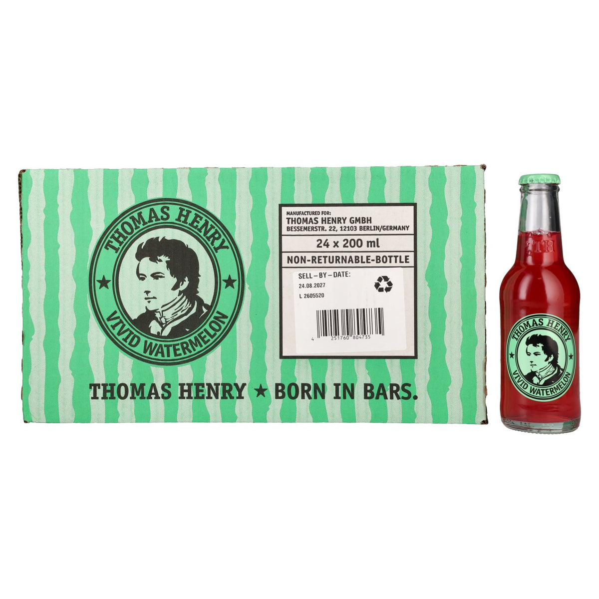 Thomas Henry Vivid Watermelon Tonic Water 24x0.2l