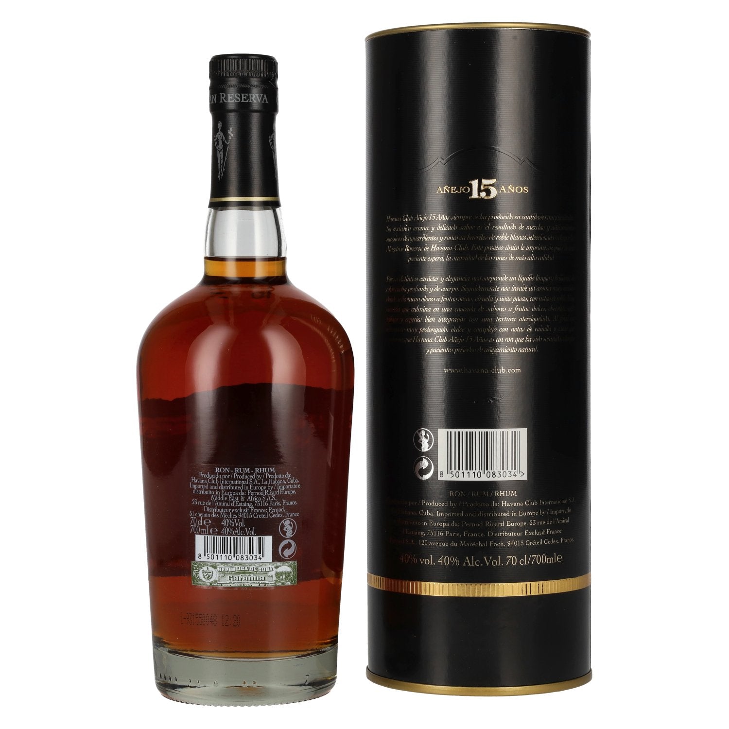 Havana Club Gran Reserva Añejo 15 Años 40% Vol. 0,7l in Geschenkbox