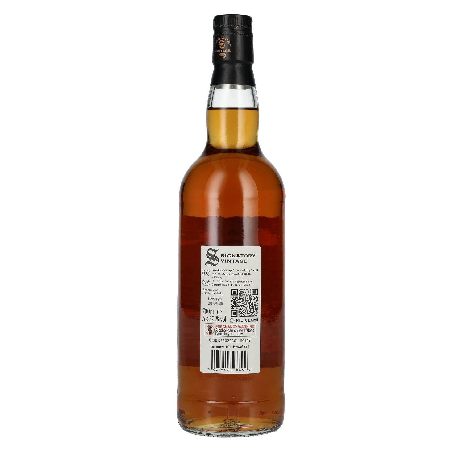 Signatory Vintage 100 Proof Edition TORMORE 9 Years Old Single Malt #45 2015 57,1% Vol. 0,7l