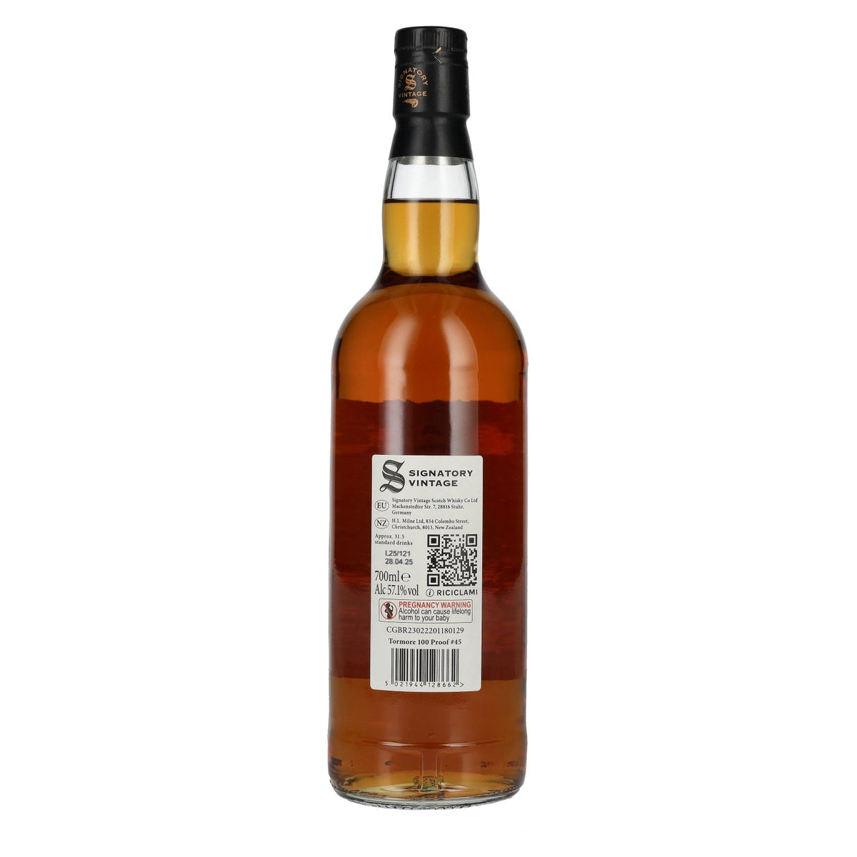 Signatory Vintage 100 Proof Edition TORMORE 9 Years Old Single Malt #45 2015 57,1% Vol. 0,7l