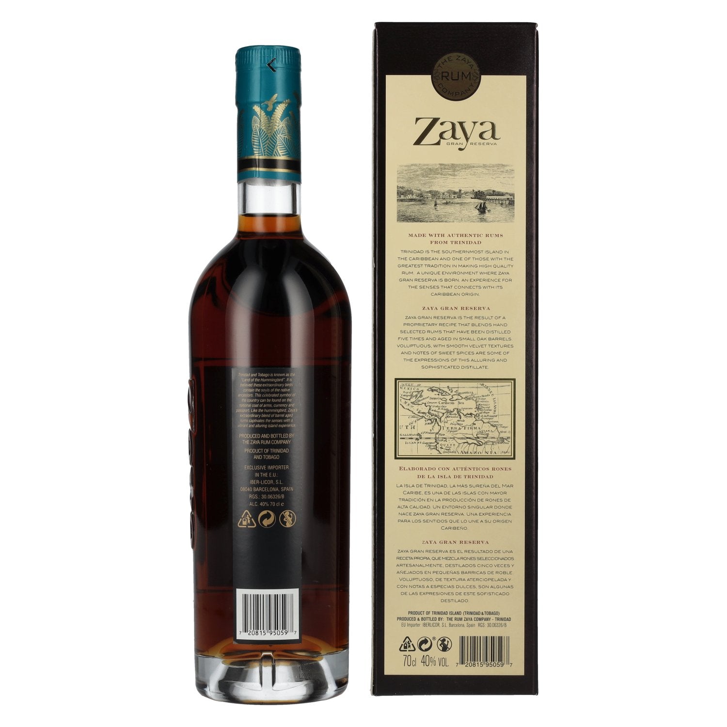 Zaya GRAN RESERVA Spirit Drink 40% vol. 0,7l en boîte cadeau