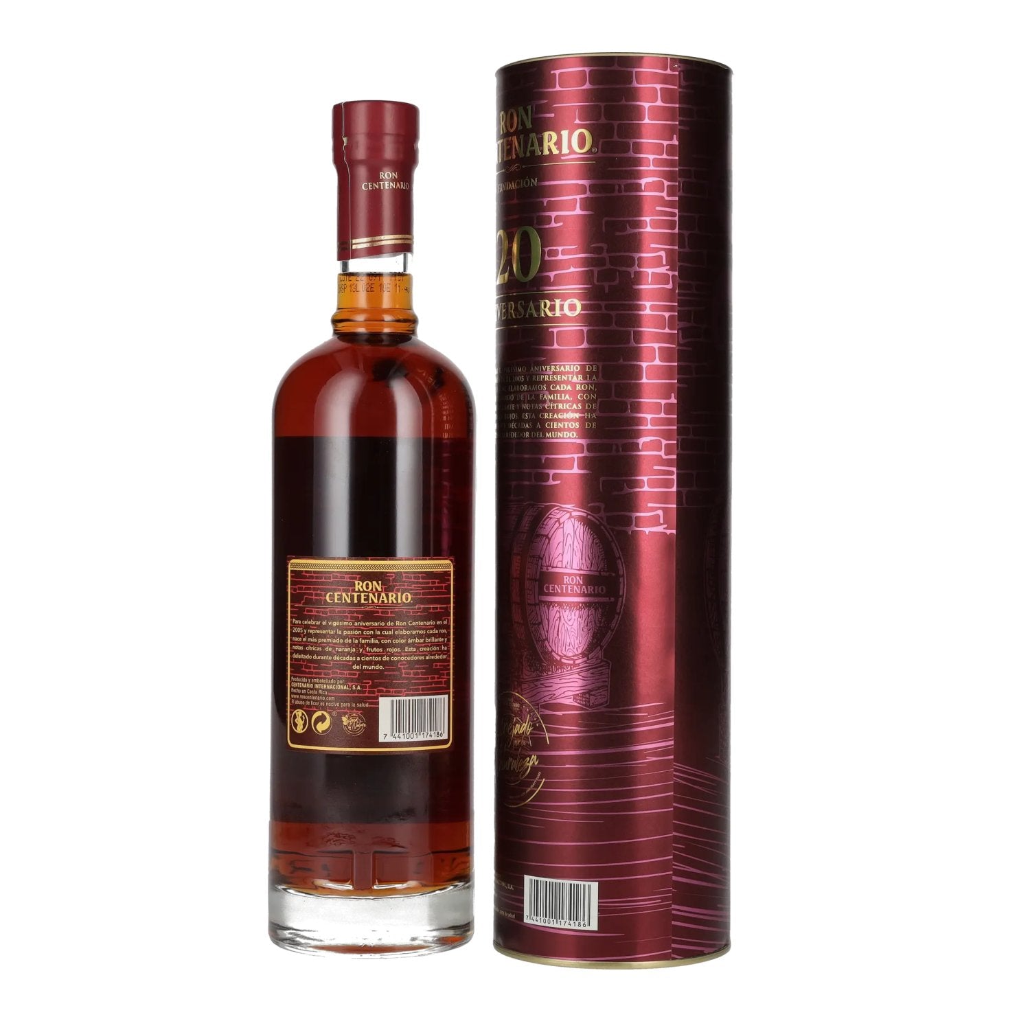 Ron Centenario FUNDACIÓN 20 Sistema Solera Rum 40% Vol. 0,7l in gift box