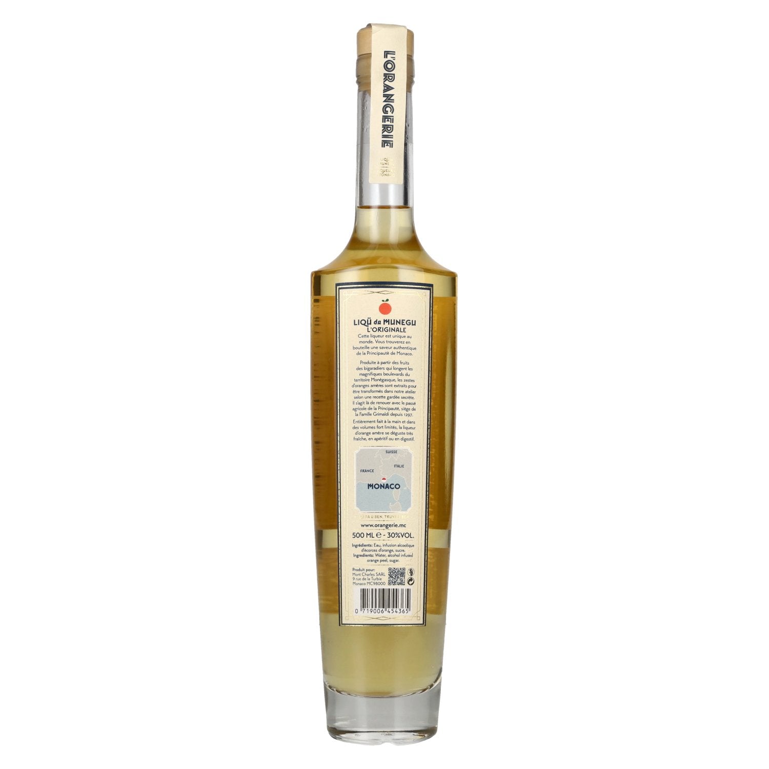 La Distillerie de Monaco L'Orangerie Liqueur d'Orange 30% Vol. 0,5l