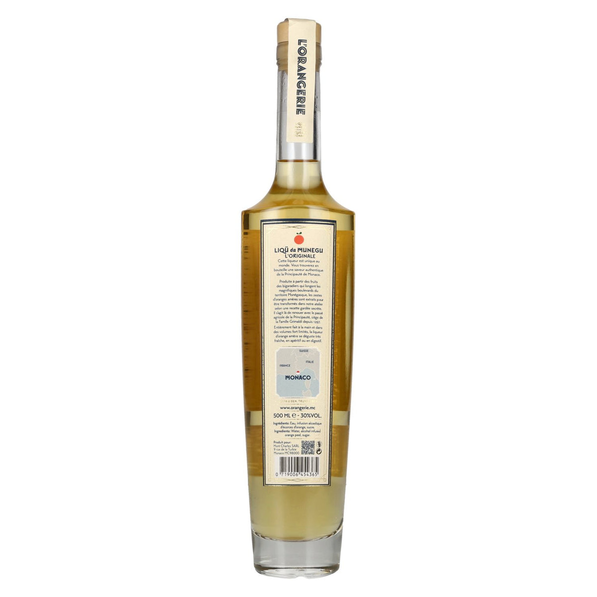 La Distillerie de Monaco L'Orangerie Orange Liqueur 30% ABV 0.5l