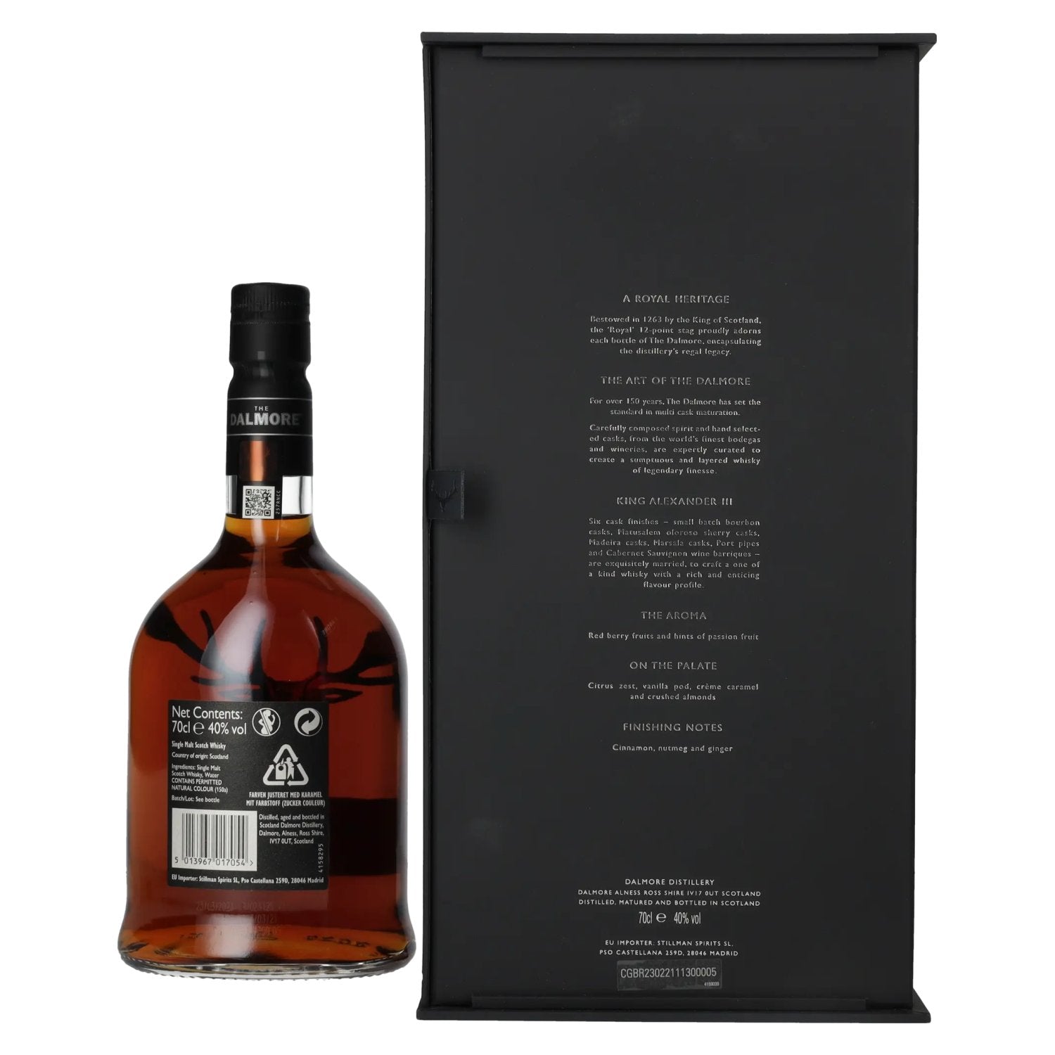The Dalmore KING ALEXANDER III Highland Single Malt Scotch Whisky 40% Vol. 0,7l en coffret cadeau